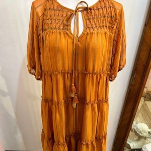 Short Sleeve Midi Dress